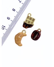 Çikolata Kolye Bileklik Ucu Charm Kahverengi 1 Adet