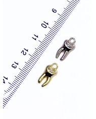 Diş Kolye Bileklik Ucu Charm Gümüş 1 Adet