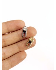 Diş Kolye Bileklik Ucu Charm Gümüş 1 Adet