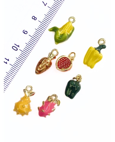 Ejder Meyvesi Kolye Bileklik Ucu Charm Pembe 1 Adet