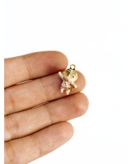 Figürlü Kolye Bileklik Ucu Charm Pembe 1 Adet