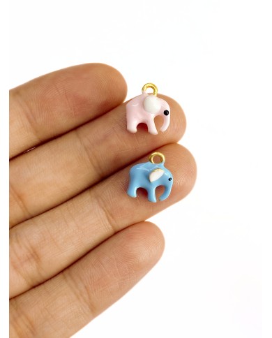 Fil Kolye Bileklik Ucu Charm Pembe 1 Adet