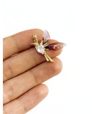 Taşlı Kuş Kolye Bileklik Ucu Charm 1 Adet