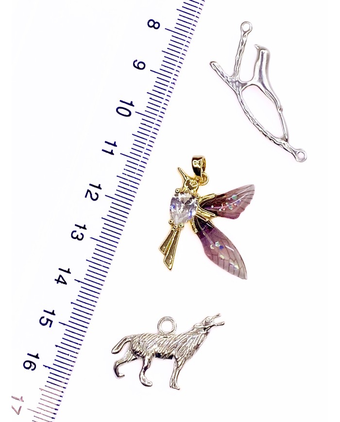 Taşlı Kuş Kolye Bileklik Ucu Charm 1 Adet