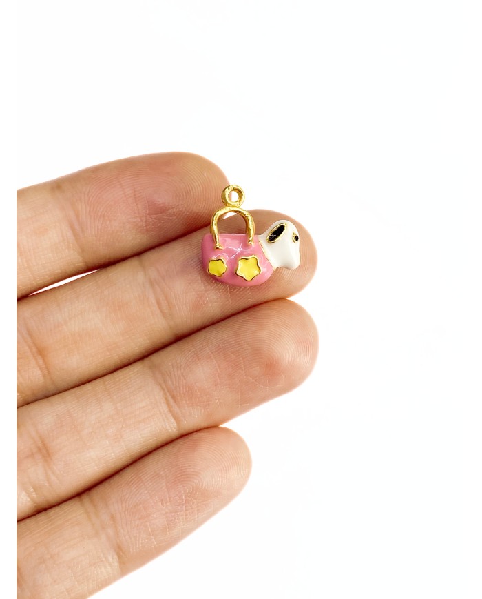 Çantada Köpek Kolye Bileklik Ucu Charm 1 Adet