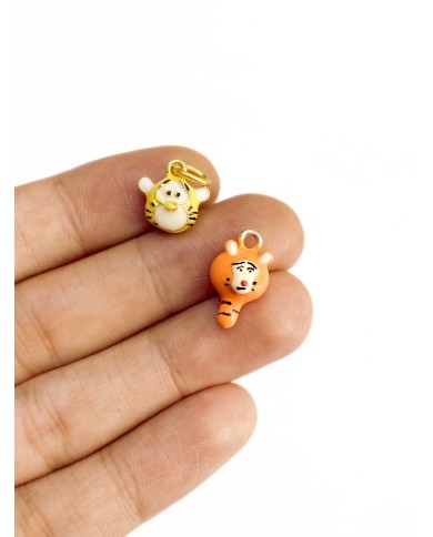 Kaplan Kolye Bileklik Ucu Charm Sarı 1 Adet