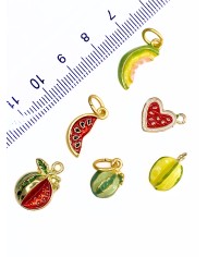 Yarım Karpuz Kolye Bileklik Ucu Charm 1 Adet