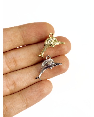 Kılıç Balığı Kolye Bileklik Ucu Charm Altın 1 Adet
