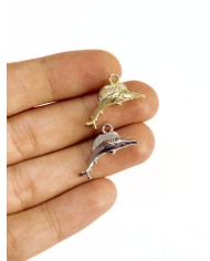 Kılıç Balığı Kolye Bileklik Ucu Charm Altın 1 Adet