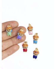 Labubu Kolye Bileklik Ucu Charm Mor 1 Adet