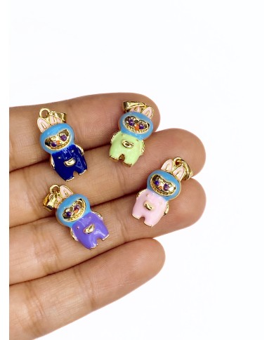 Labubu Kolye Bileklik Ucu Charm Mor 1 Adet