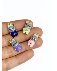 Labubu Kolye Bileklik Ucu Charm Mor 1 Adet