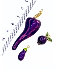 Bostan Patlıcanı Kolye Bileklik Ucu Charm 1 Adet