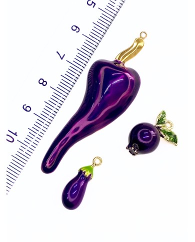 Bostan Patlıcanı Kolye Bileklik Ucu Charm 1 Adet