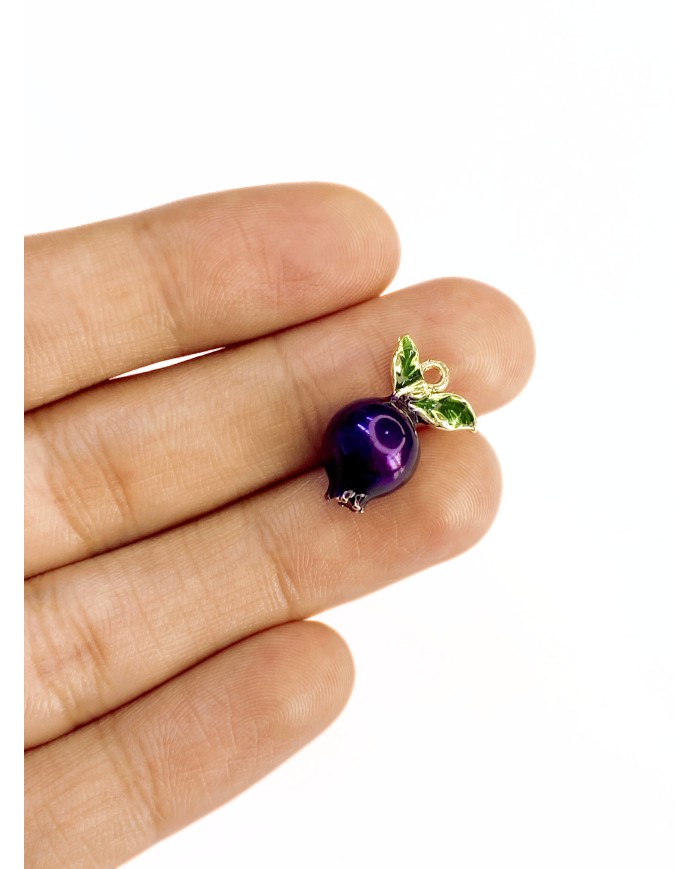 Bostan Patlıcanı Kolye Bileklik Ucu Charm 1 Adet