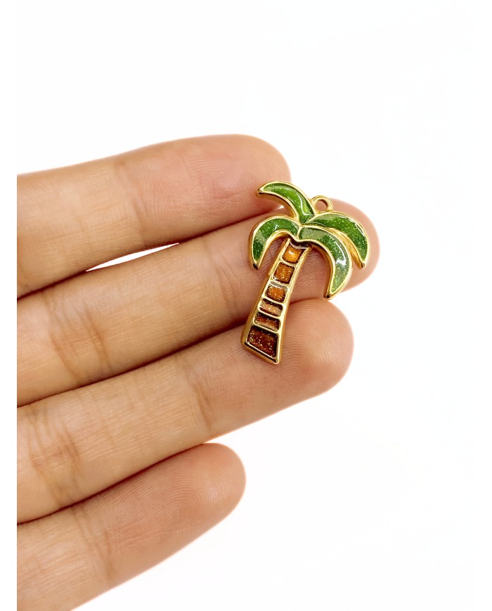 Palmiye Kolye Bileklik Ucu Charm 1 Adet