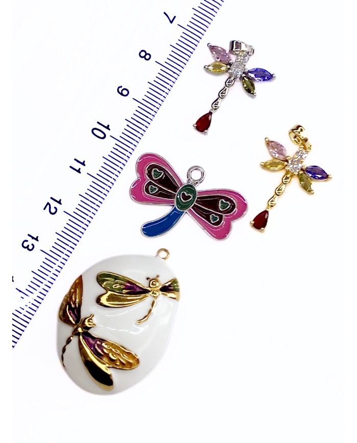 Taşlı Yusufcuk Kolye Bileklik Ucu Charm Altın 1 Adet