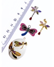 Taşlı Yusufcuk Kolye Bileklik Ucu Charm Altın 1 Adet