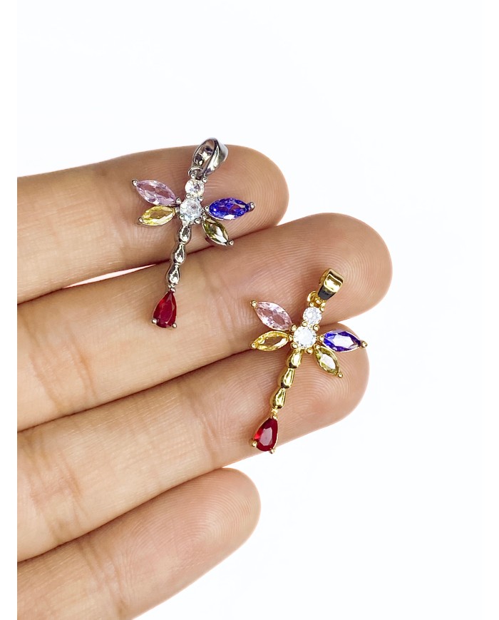 Taşlı Yusufcuk Kolye Bileklik Ucu Charm Altın 1 Adet