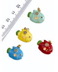 Balık Kolye Bileklik Ucu Charm Kırmızı 1 Adet