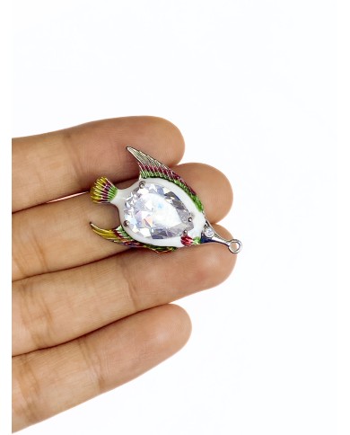 Taşlı Balık Kolye Bileklik Ucu Charm 1 Adet