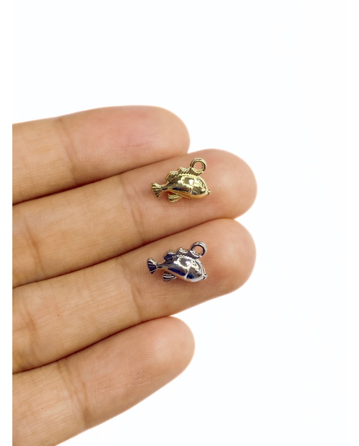 Balık Kolye Bileklik Ucu Charm Altın 1 Adet