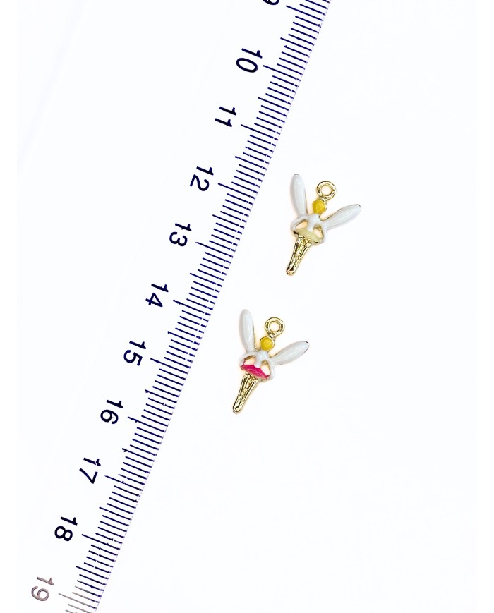 Balerin Kolye Bileklik Ucu Charm Pembe 1 Adet