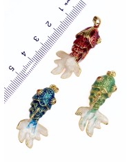 Balık Kolye Bileklik Ucu Charm Kırmızı 1 Adet