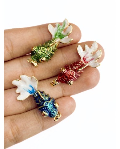 Balık Kolye Bileklik Ucu Charm Kırmızı 1 Adet