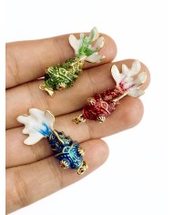 Balık Kolye Bileklik Ucu Charm Kırmızı 1 Adet