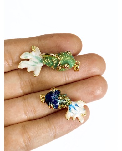 Balık Kolye Bileklik Ucu Charm Mavi 1 Adet