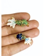 Balık Kolye Bileklik Ucu Charm Mavi 1 Adet