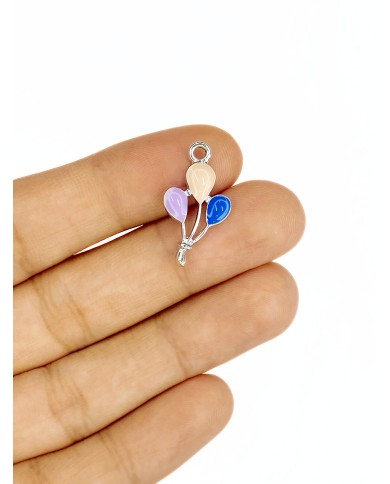 Balon Kolye Bileklik Ucu Charm Mor Pembe Mavi 1 Adet