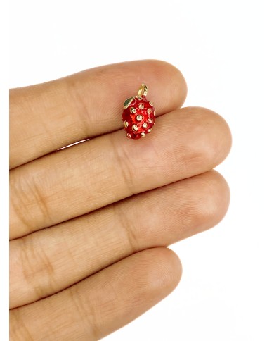 Çilek Kolye Bileklik Ucu Charm 1 Adet