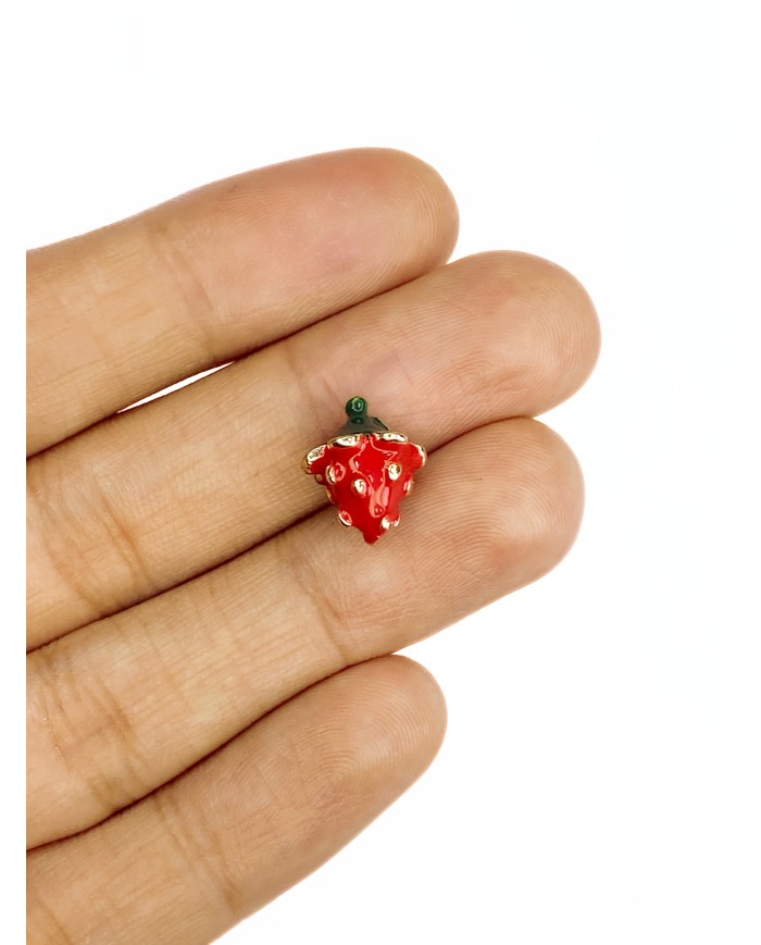 Çilek Kolye Bileklik Ucu Charm 1 Adet