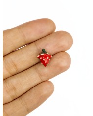 Çilek Kolye Bileklik Ucu Charm 1 Adet