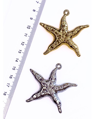 Deniz Yıldızı Kolye Bileklik Ucu Charm Altın 1 Adet