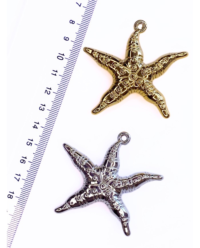 Deniz Yıldızı Kolye Bileklik Ucu Charm Altın 1 Adet