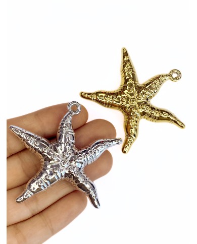 Deniz Yıldızı Kolye Bileklik Ucu Charm Gümüş 1 Adet