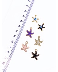 Deniz Yıldızı Kolye Bileklik Ucu Charm Siyah 1 Adet