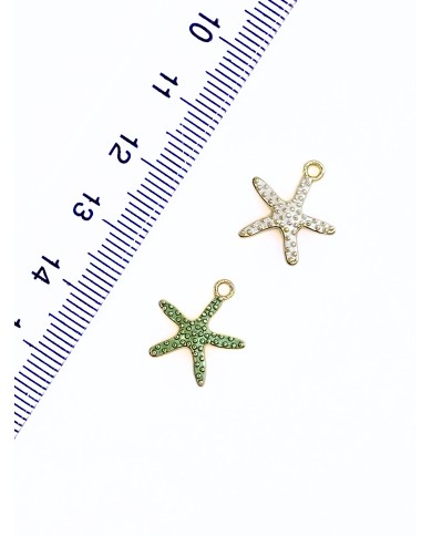 Deniz Yıldızı Kolye Bileklik Ucu Charm Yeşil 1 Adet