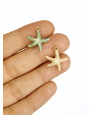 Deniz Yıldızı Kolye Bileklik Ucu Charm Krem 1 Adet