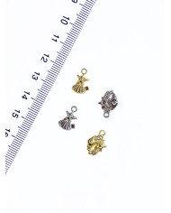 Deniz Yıldızı ve Deniz Kabuklu Kolye Bileklik Ucu Charm Altın 1 Adet