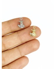 Deniz Yıldızı ve Deniz Kabuklu Kolye Bileklik Ucu Charm Altın 1 Adet