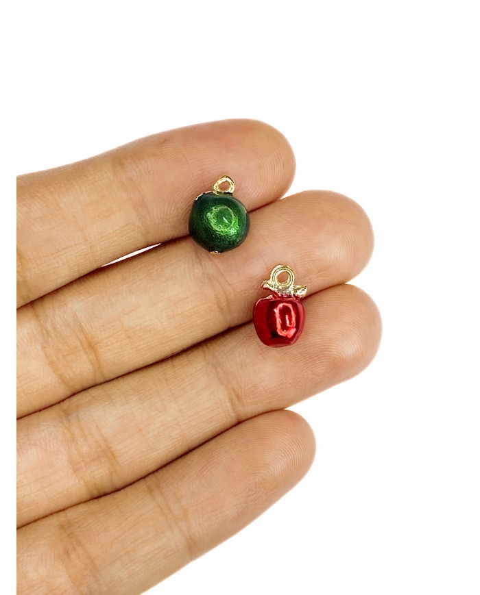Elma Kolye Bileklik Ucu Charm Kırmızı 1 Adet