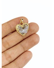 Kalp Kelebek Kolye Bileklik Ucu Charm 1 Adet