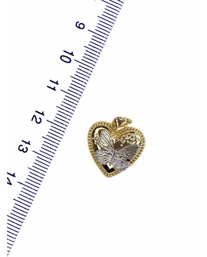 Kalp Kelebek Kolye Bileklik Ucu Charm 1 Adet