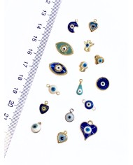 Badem Göz Kolye Bileklik Ucu Charm Yeşil 1 Adet