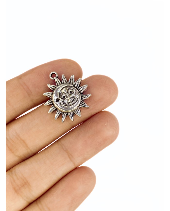 Ay Güneş Kolye Bileklik Ucu Charm 1 Adet