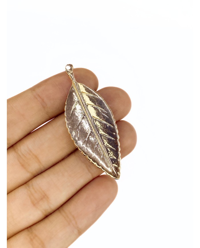 Plaka Yaprak Kolye Bileklik Ucu Charm 1 Adet